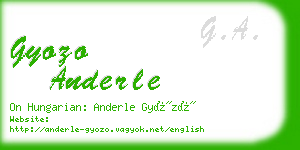 gyozo anderle business card